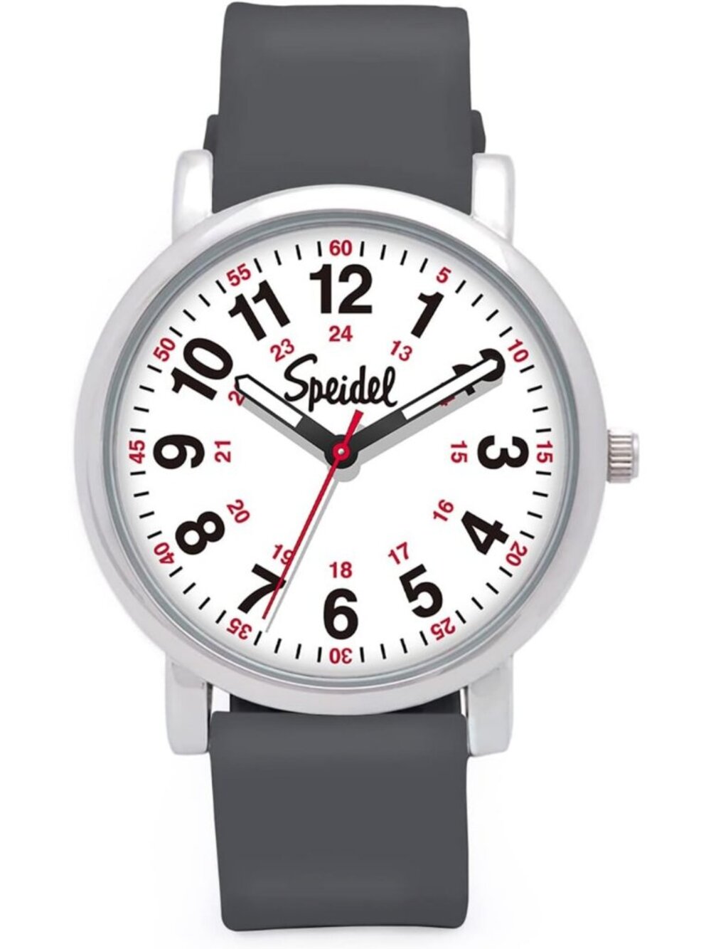 Medical Scrub Watch for Nurses & Students - Easy Read Dial, Silicone Band, Water